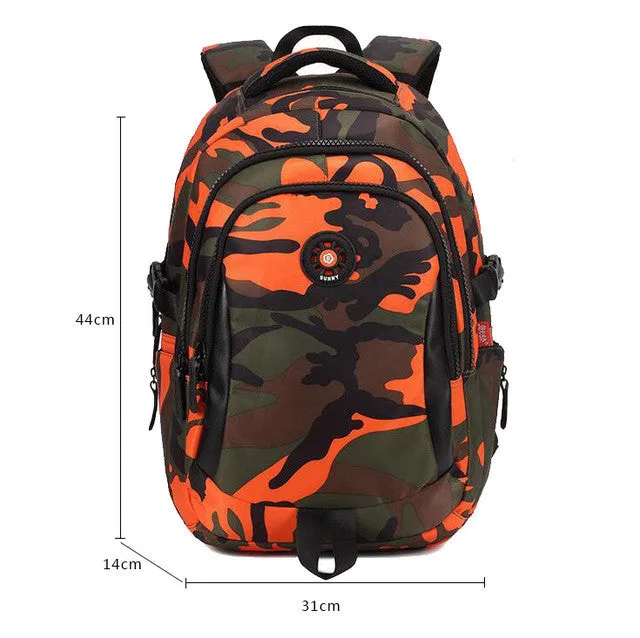 Small Size Fashion Camouflage Kid Backpack Bag School Bags Travel Backpack Bags For Cool Boy And Girl