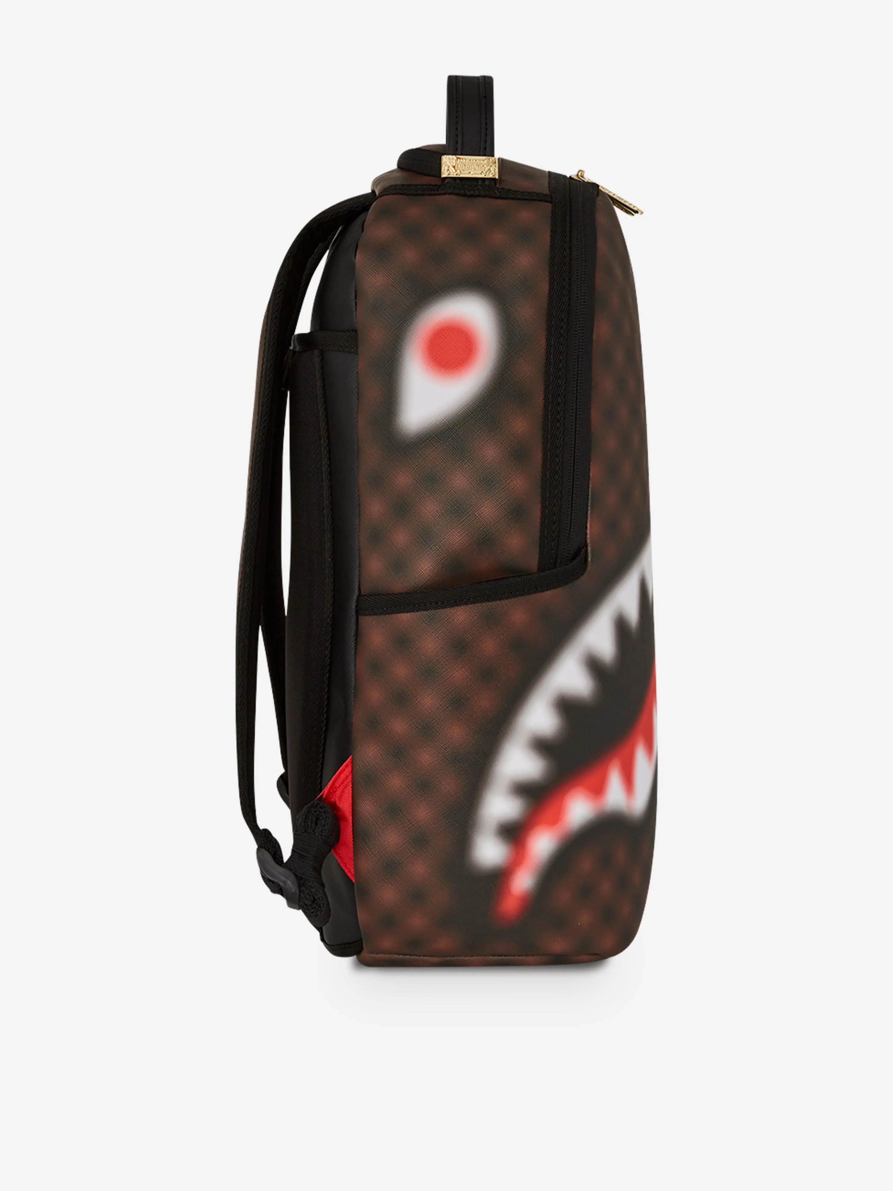 Sprayground Kids Sharks in Paris Blur Backpack in Brown (45.72 cm)