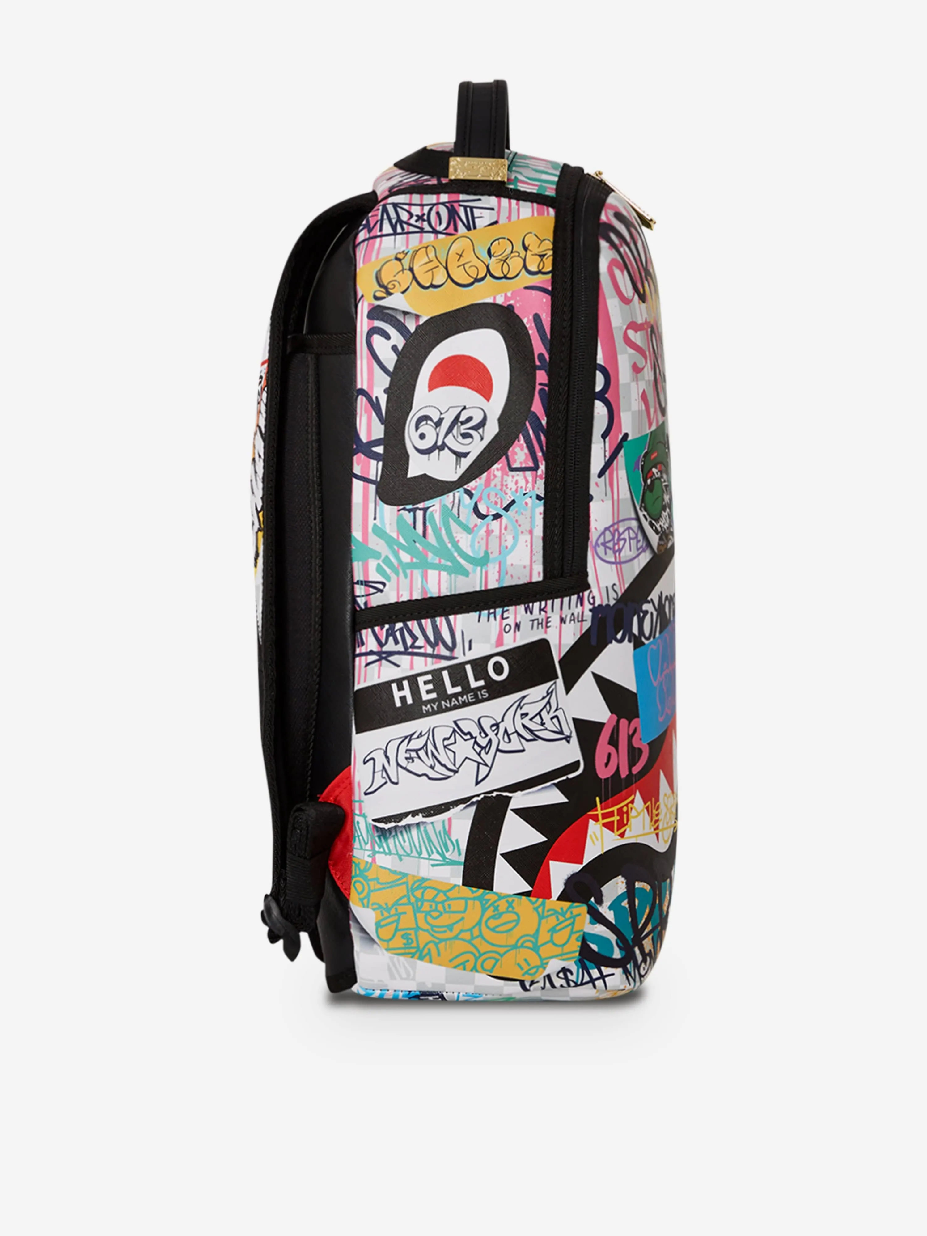 Sprayground Kids Sharks in Paris The Rizz Backpack in Multicolour (46cm)