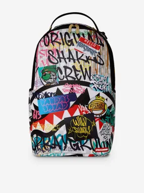 Sprayground Kids Sharks in Paris The Rizz Backpack in Multicolour (46cm)