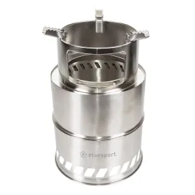 Stansport Wood Chip Stove - Stainless Steel - Xtra Large