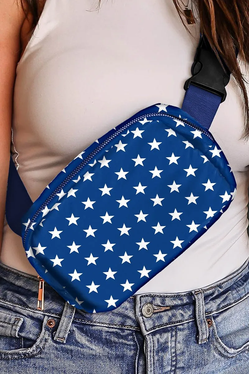 Star Spangled Blue Belt Bag