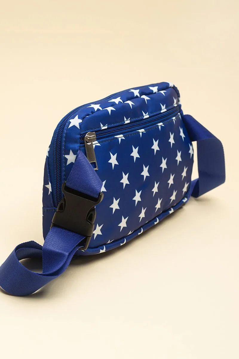 Star Spangled Blue Belt Bag