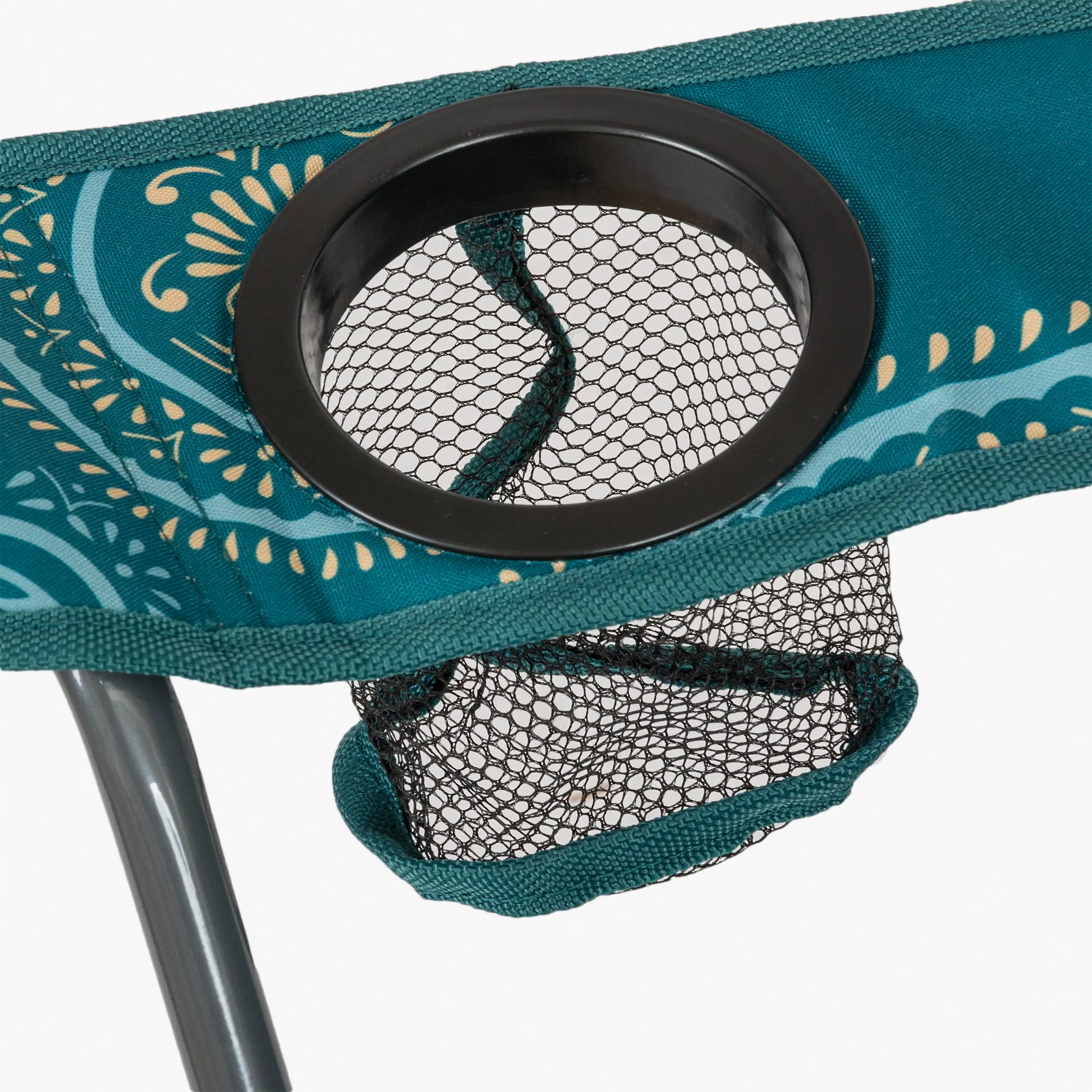 Stirling Camping Chair, Paisley Print Teal