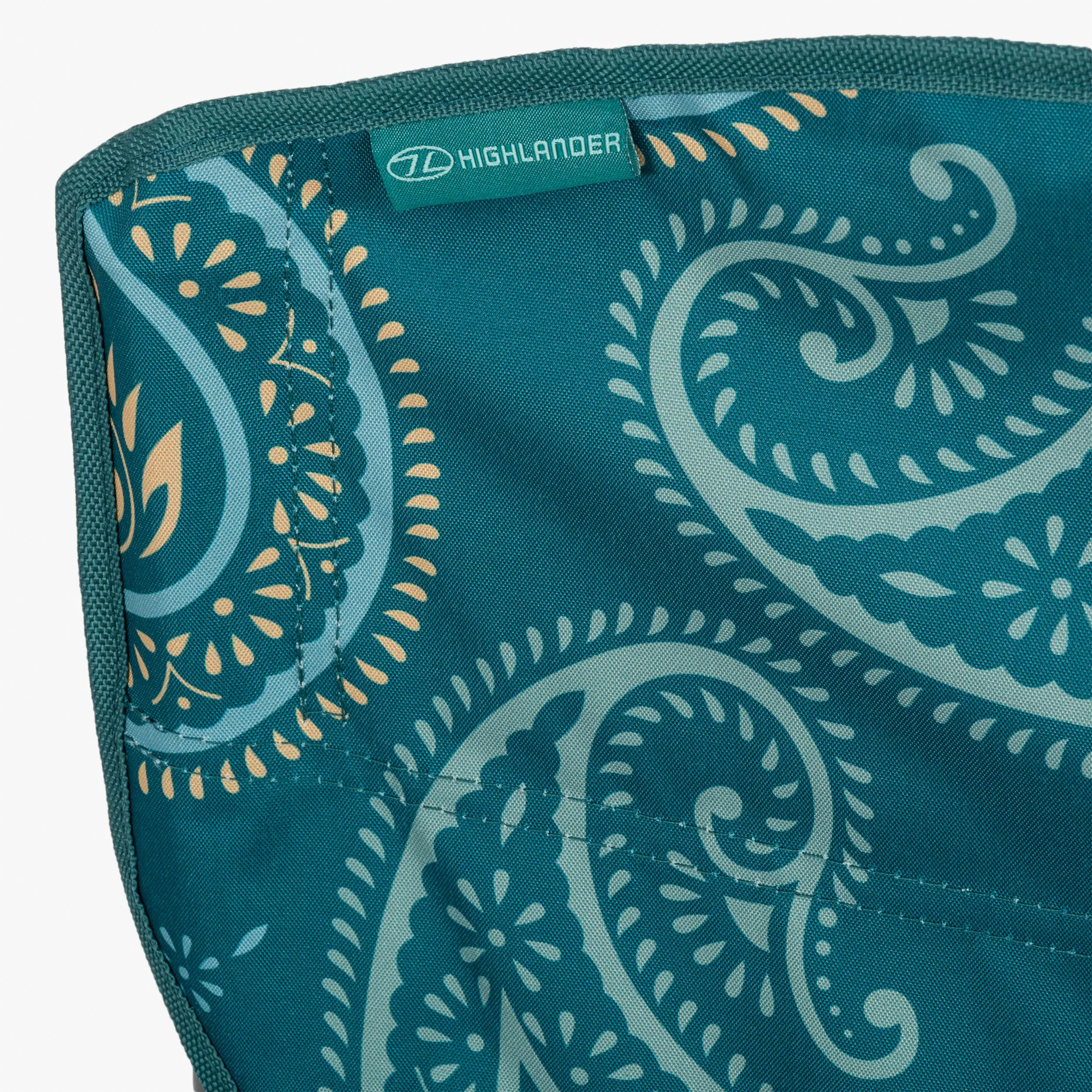 Stirling Camping Chair, Paisley Print Teal