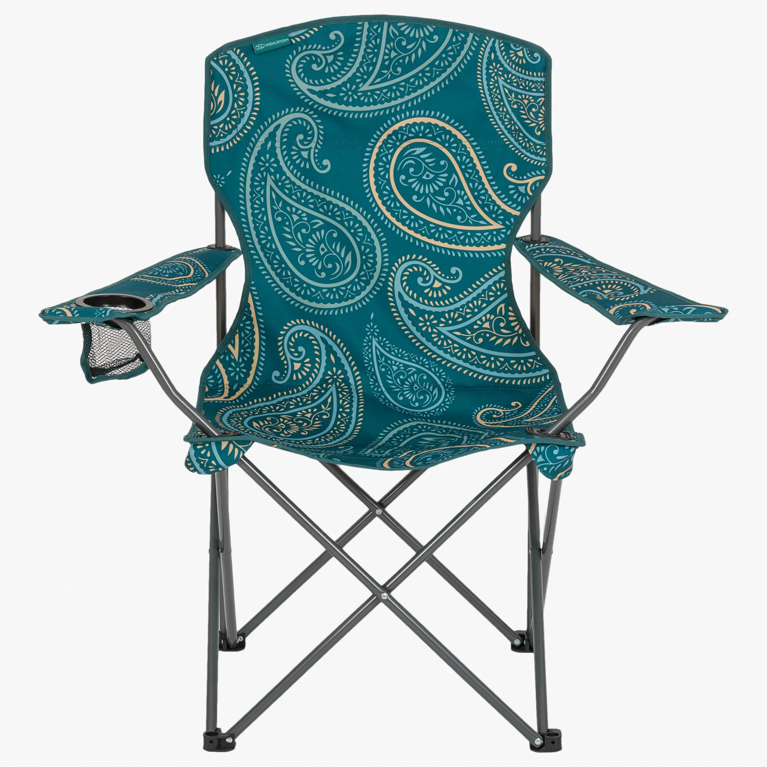 Stirling Camping Chair, Paisley Print Teal