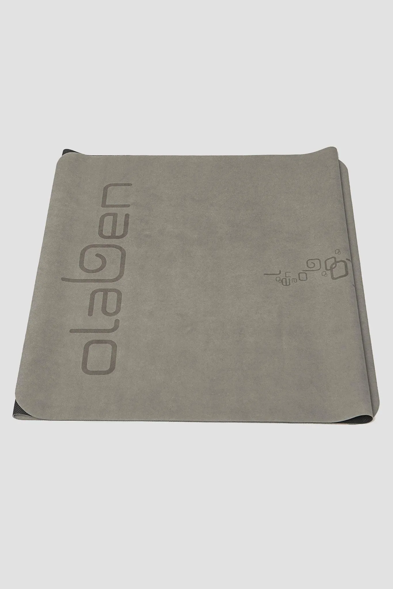 Suede Foldable Travel Yoga Mat - Grey