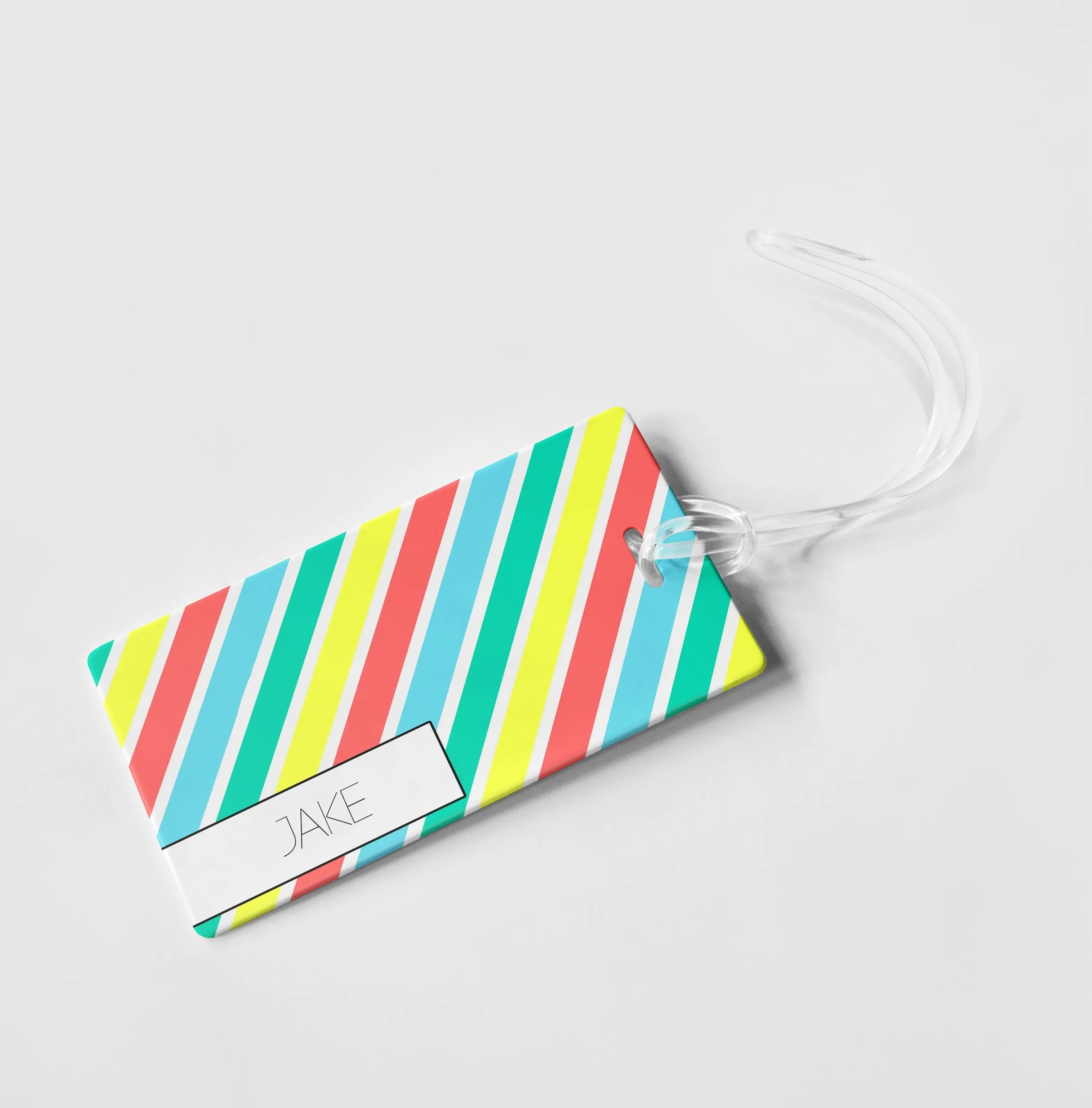 SUMMER STRIPE PERSONALIZED BAG / LUGGAGE TAG