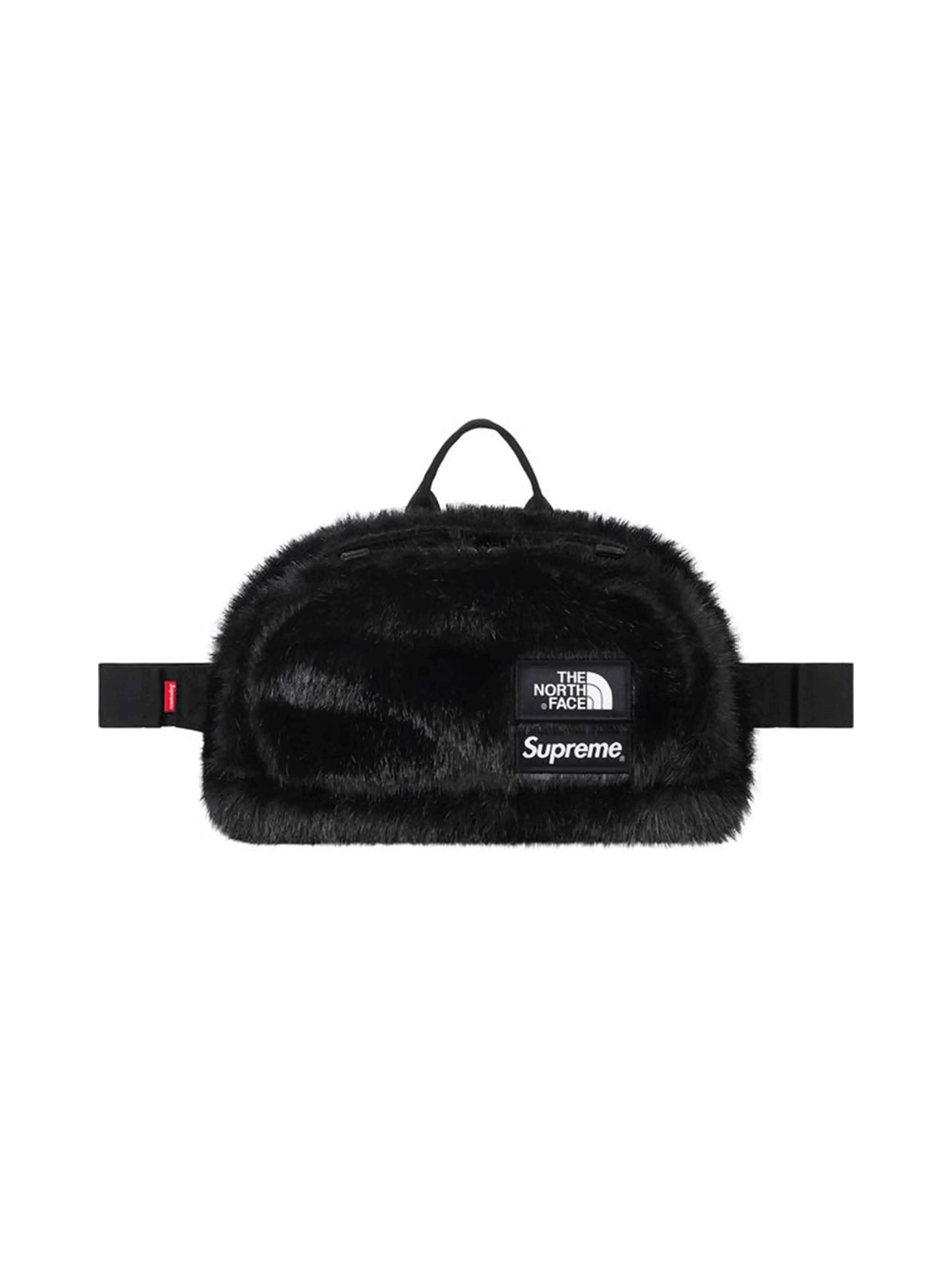 Supreme X The North Face Faux Fur Waist Bag Black [FW20]