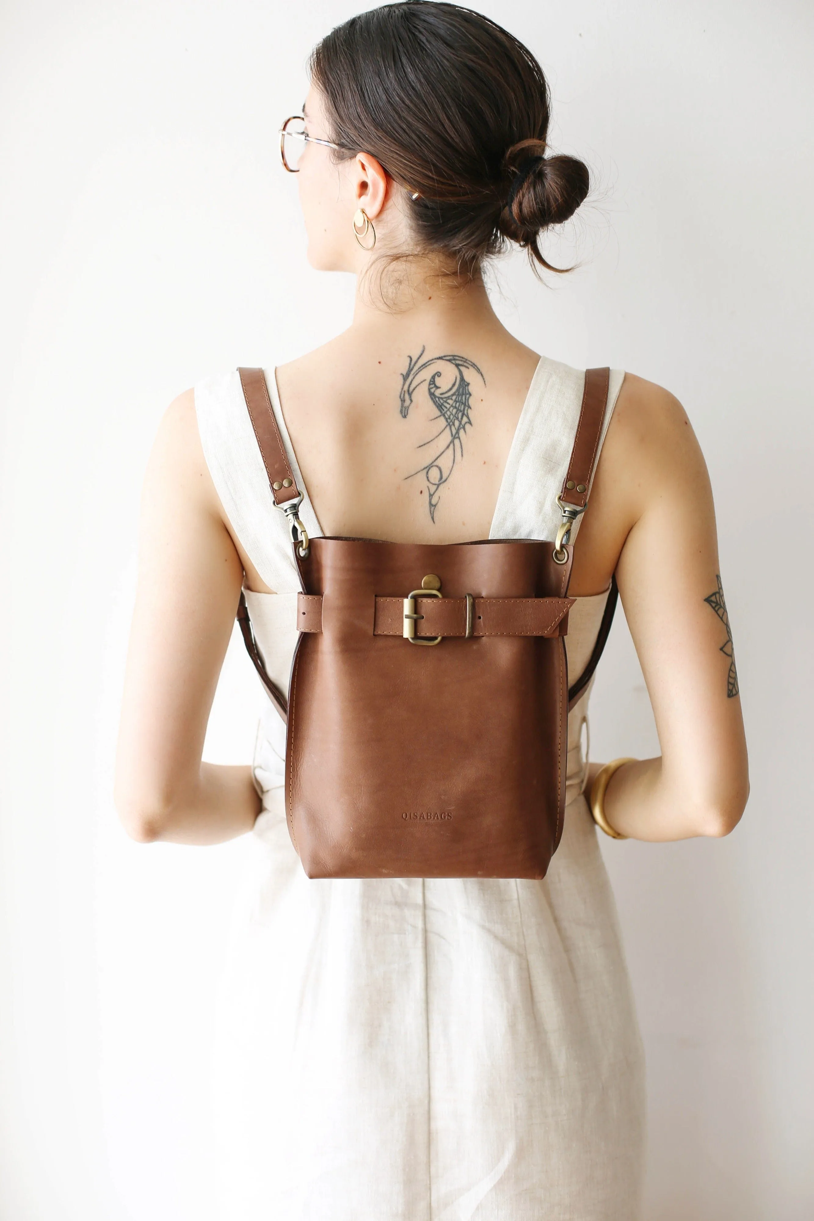 Taupe Leather Bag