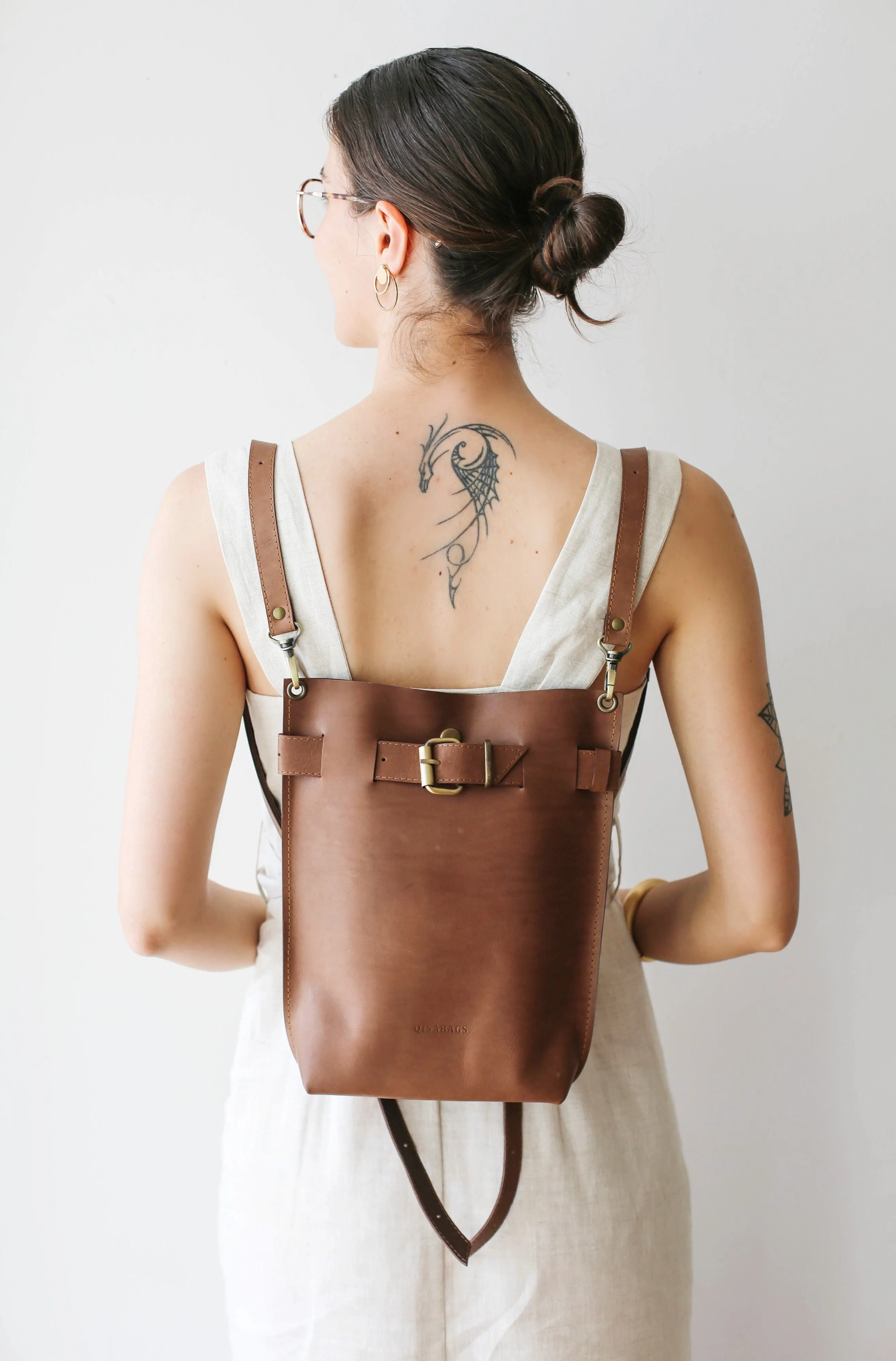 Taupe Leather Bag