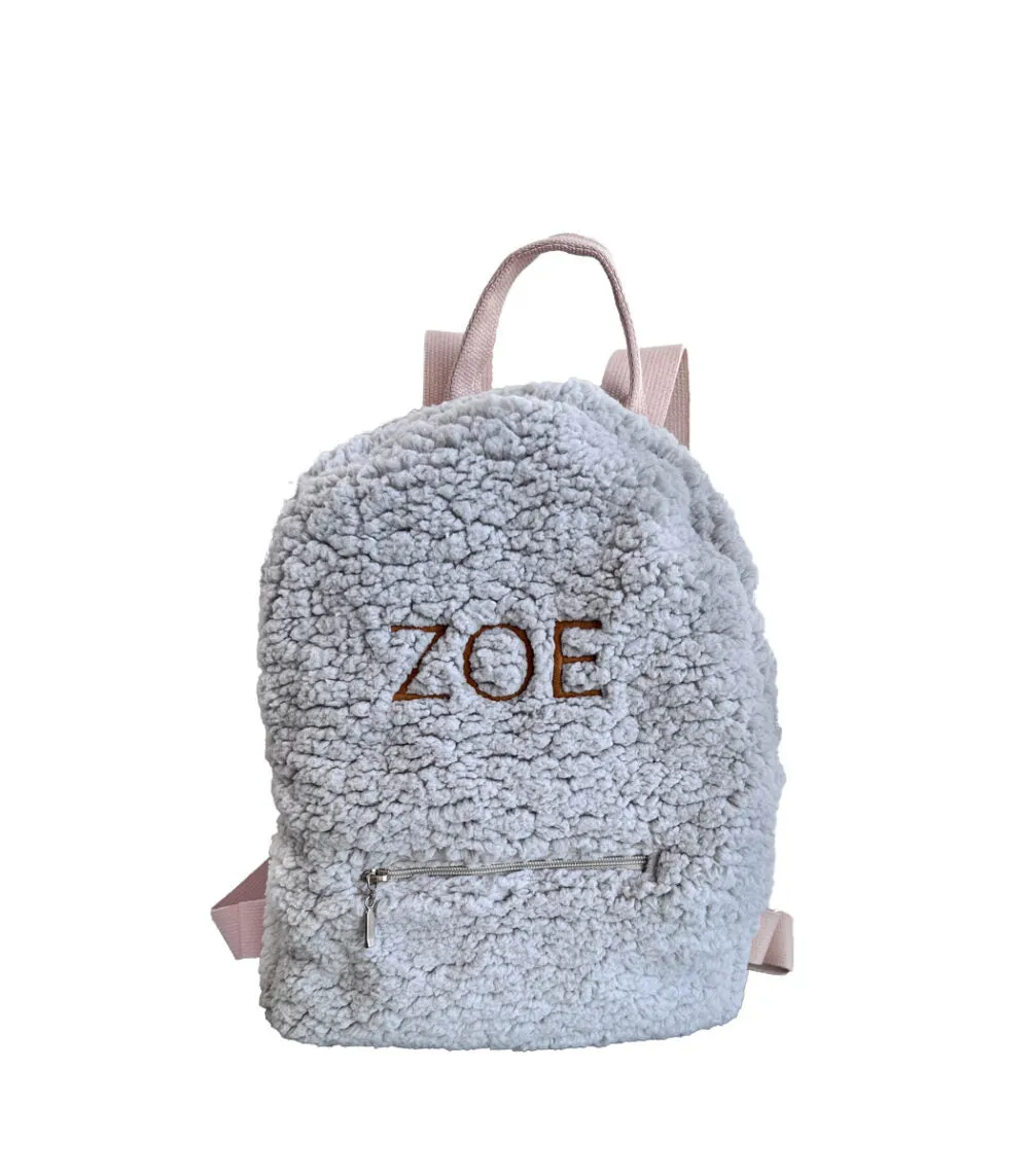 Teddy Embroidered Personalised Backpack