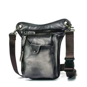 TEEK - Genuine Leather Mens Leg Bag | Variety Colors