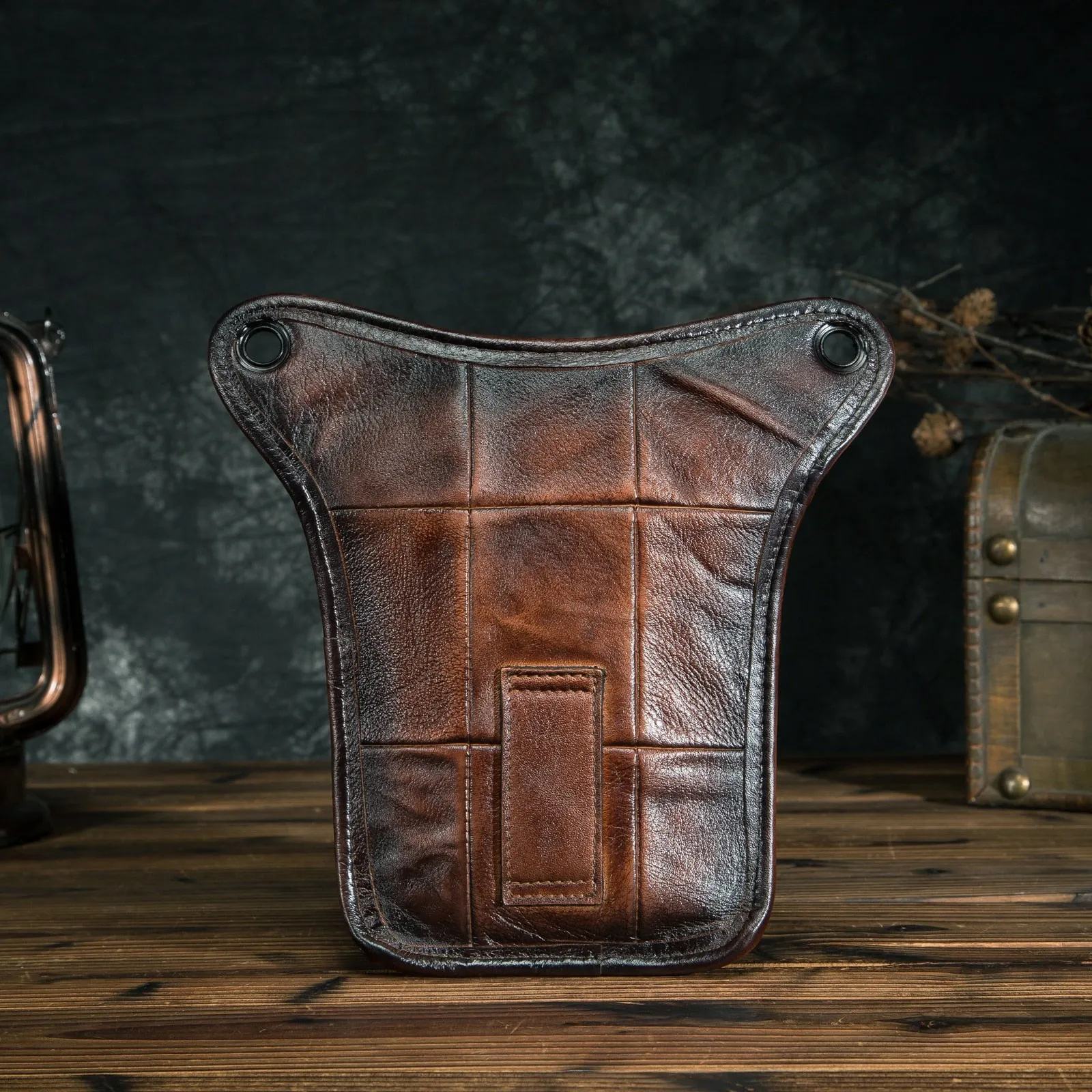 TEEK - Genuine Leather Mens Leg Bag | Variety Colors