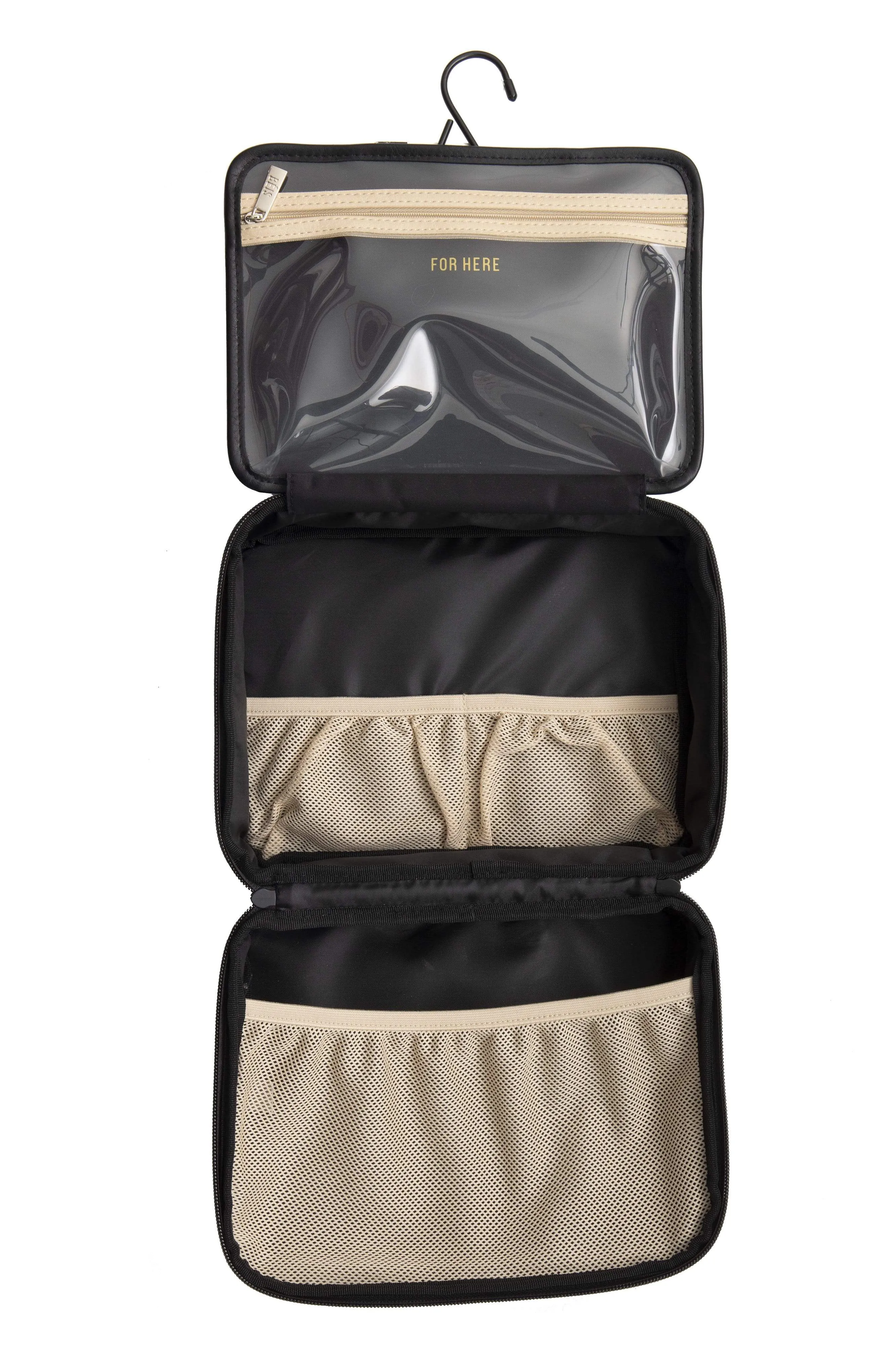 The Hanging Cosmetic Case in Black