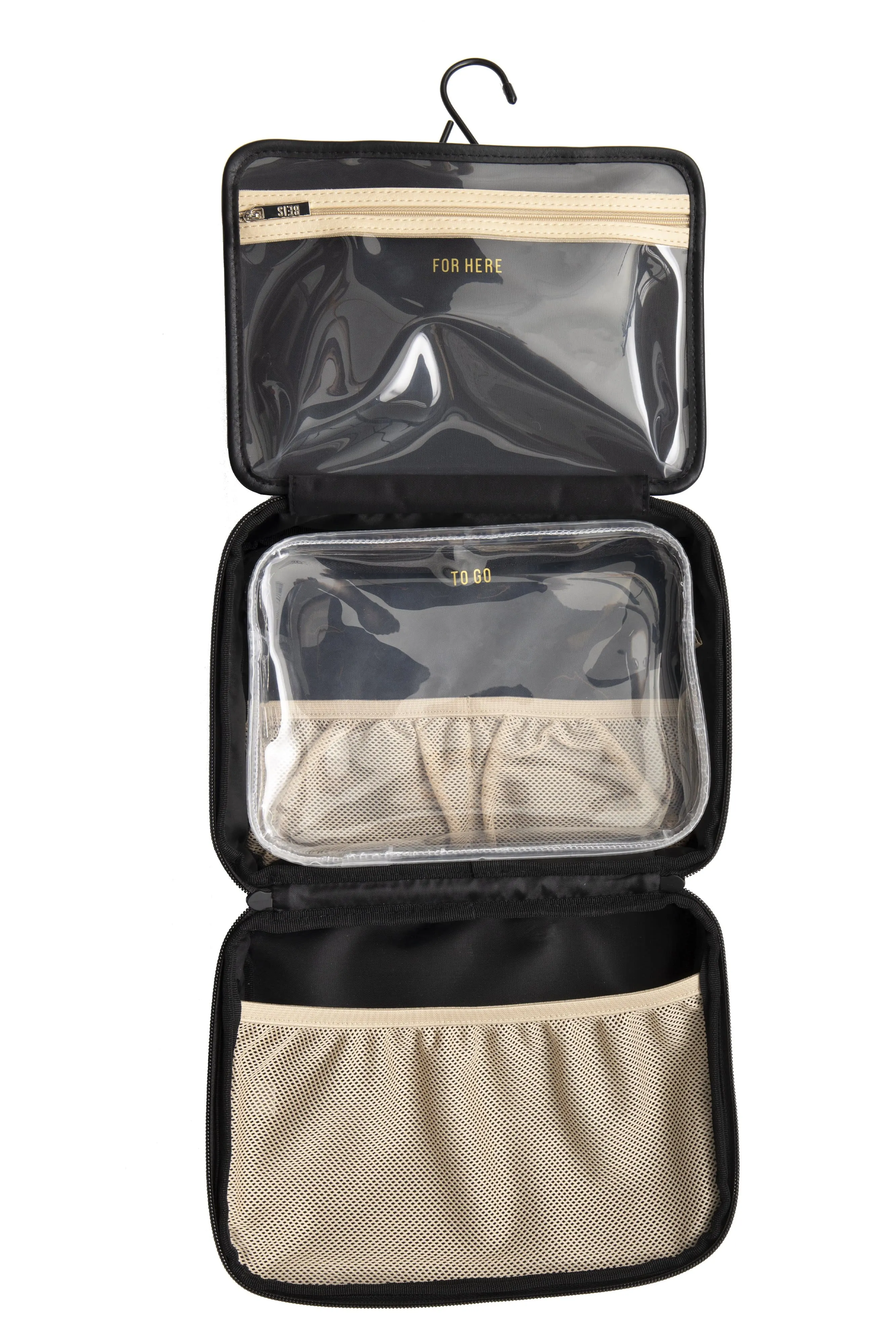 The Hanging Cosmetic Case in Black