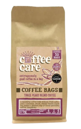 Three Peaks Blend Coffee Bags 30's