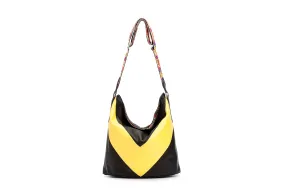 Tote bag black and yellow