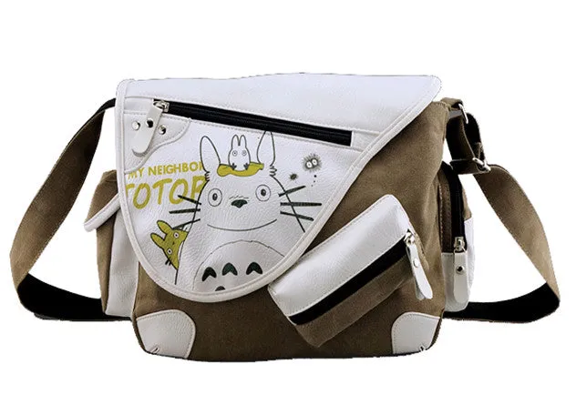 Totoro Messenger Bag - Canvas Shoulder Bag