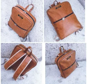 Umahambayedwa Leather Backpack - Brown