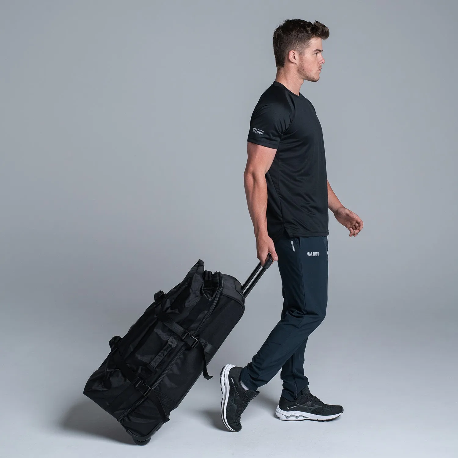 Valour Black Trolley Bag