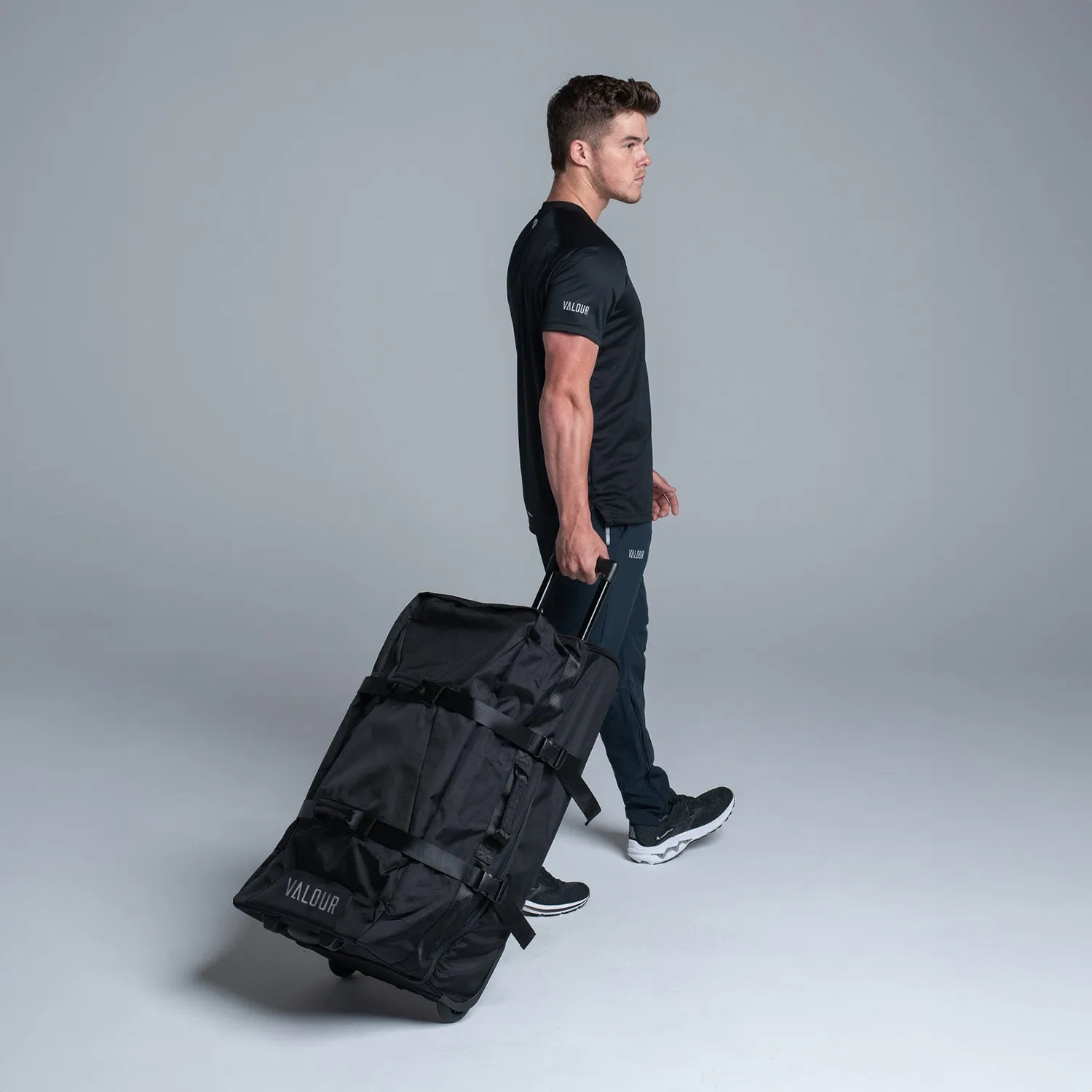 Valour Black Trolley Bag