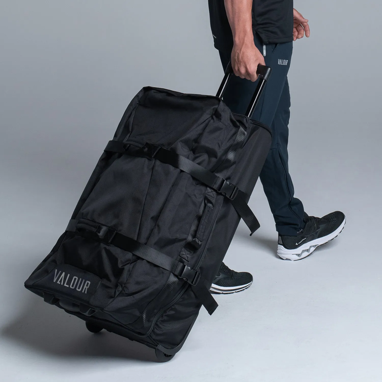 Valour Black Trolley Bag