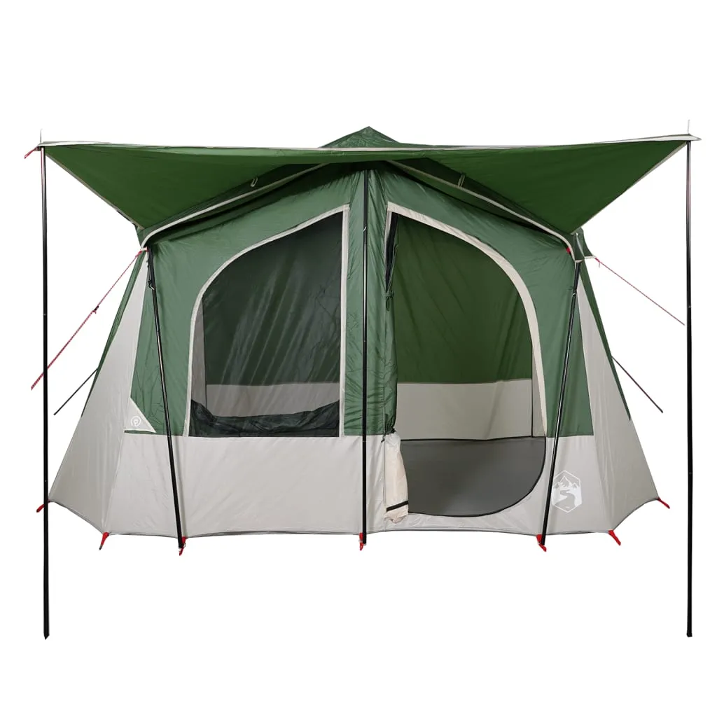 vidaXL Camping Tent Cabin 5-Person Green Waterproof