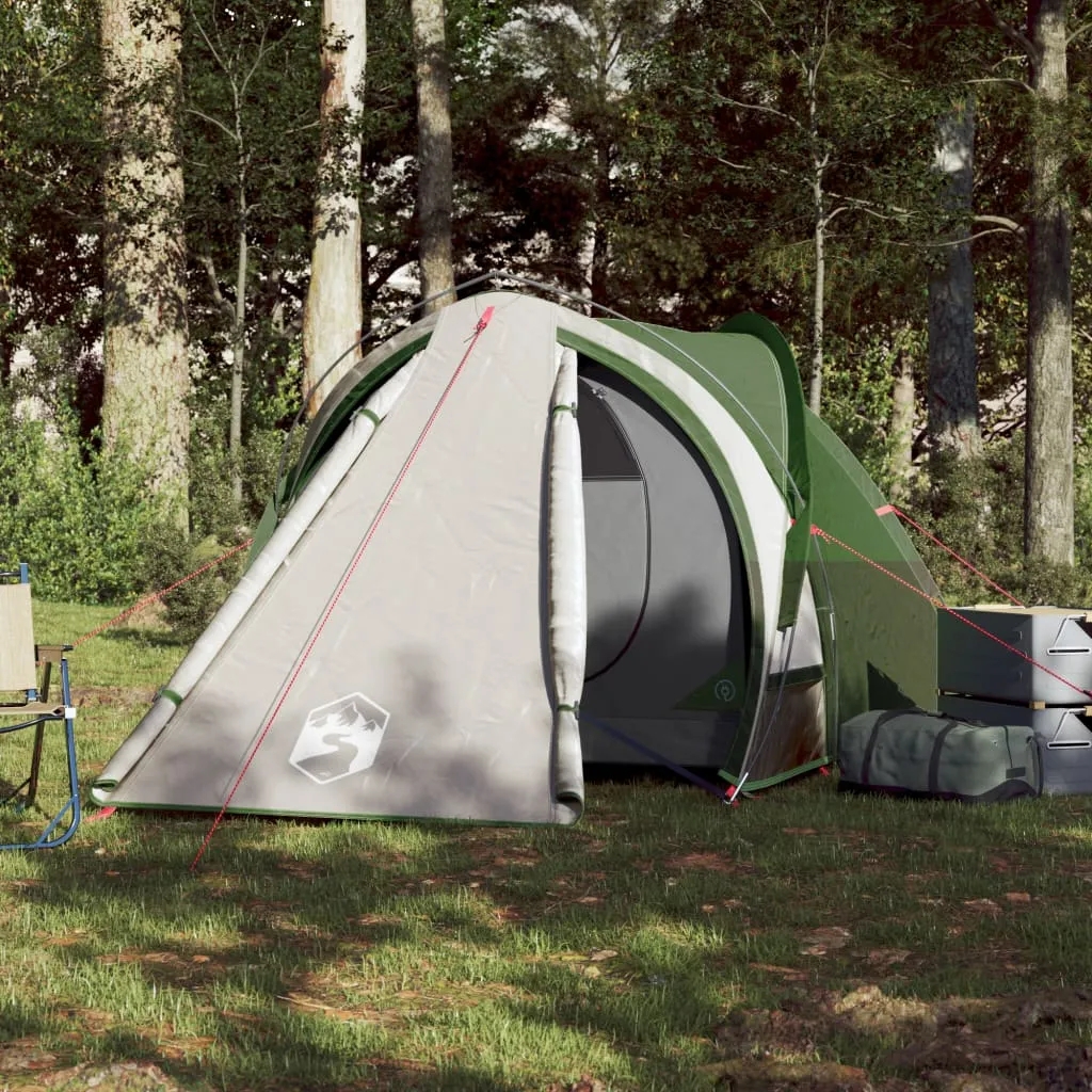 vidaXL Camping Tent Dome 2-Person Green Waterproof