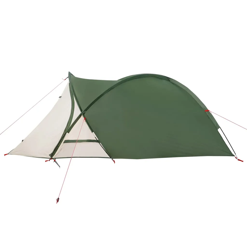 vidaXL Camping Tent Dome 2-Person Green Waterproof