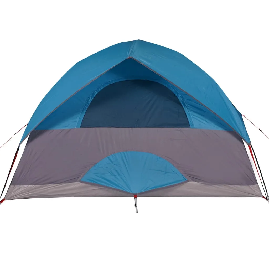 vidaXL Camping Tent Dome 3-Person Blue Waterproof