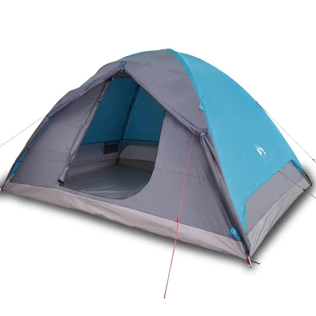 vidaXL Camping Tent Dome 6-Person Blue Waterproof