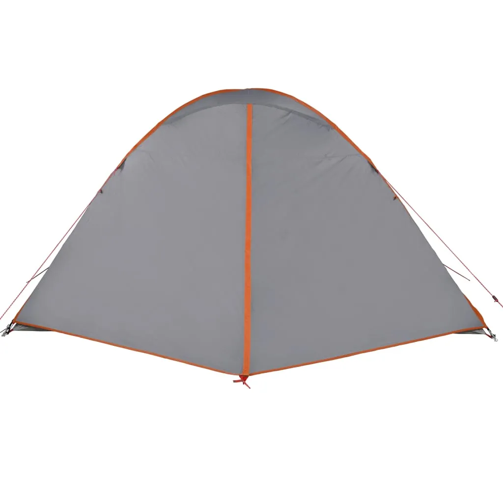 vidaXL Camping Tent Dome 6-Person Orange Waterproof