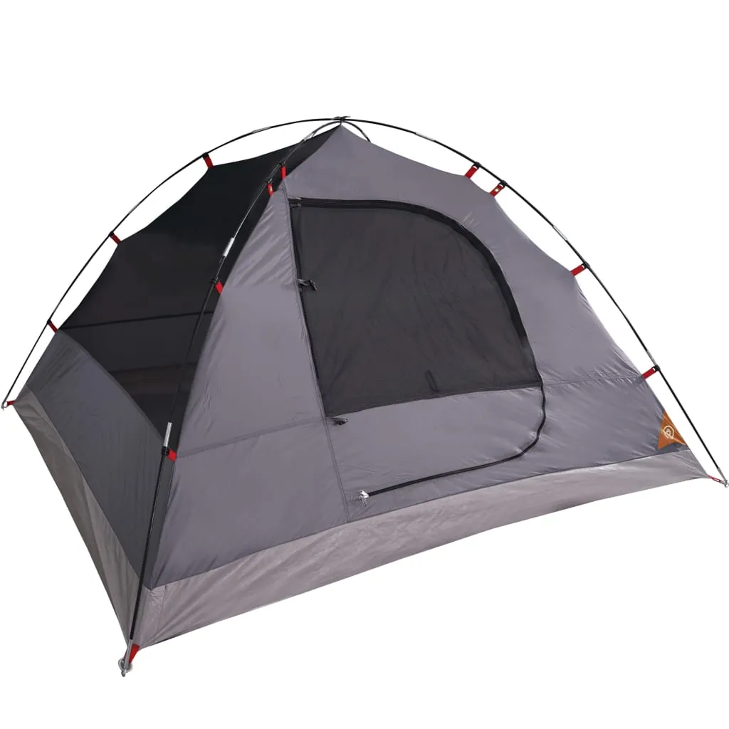 vidaXL Camping Tent Dome 6-Person Orange Waterproof