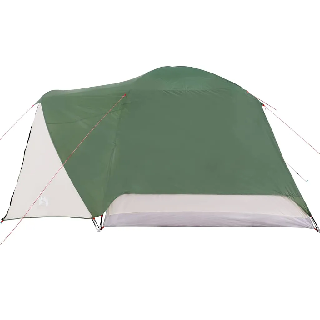 vidaXL Camping Tent with Porch 4-Person Green Waterproof