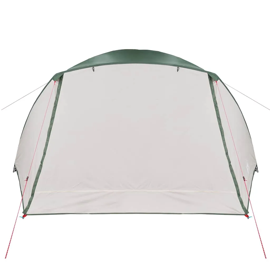 vidaXL Camping Tent with Porch 4-Person Green Waterproof