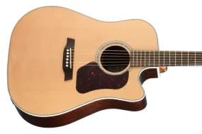 Walden Guitars D600CE The Natura Dreadnought Acoustic Cutaway-Electric Guitar - Satin Natural