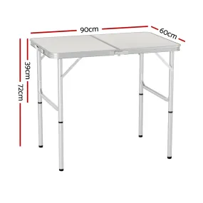 Weisshorn Foldable Kitchen Camping Table 90cm