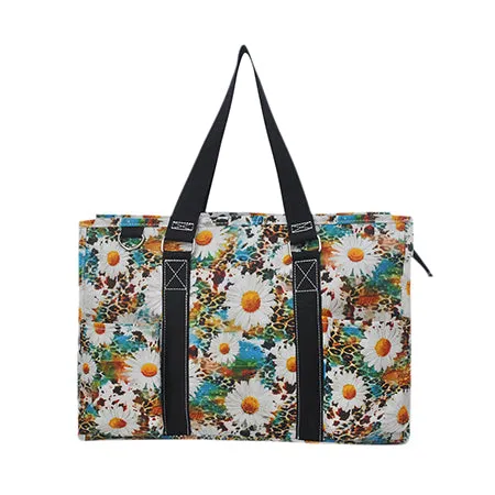 Wild Daisy NGIL Zippered Caddy Organizer Tote Bag