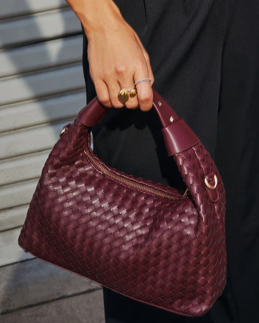 Wilder Woven Top Handle Bag