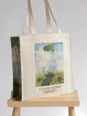 Woman with Parasol Claude Monet - Tote Bag