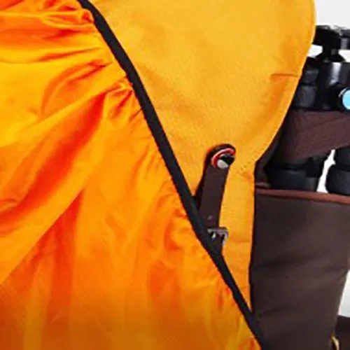 Zkin Getaway Kampe Orange Brown DSLR Camera Backpack Bag